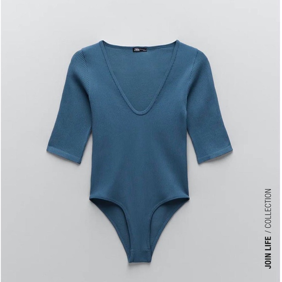 Zara Contour v neck bodysuit - Picture 1 of 4
